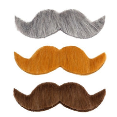 Ambassador Moustache in Grey, Blonde and Brown Colours