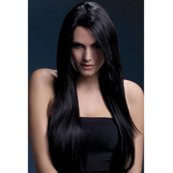 Amber Fever Wig with Side Fringe - Brown, quality heat resistant wig.