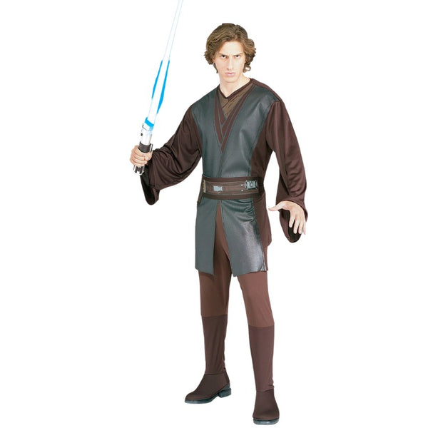 Adult Anakin Skywalker costume with tunic, belt, and boot tops