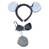 Kids koala ears and tail costume set