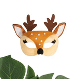 Deer Animal Mask – brown woodland mask with elastic for Book Week, Christmas, and animal themed parties.