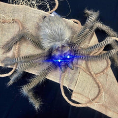 60cm animated dropping spider Halloween decoration with lights and sound