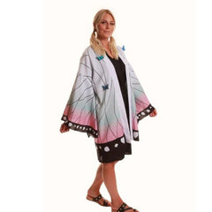 Anime butterfly kimono robe for cosplay