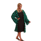 Adult manga-style kimono costume with sash belt