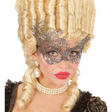 Antique baroque silver masquerade mask
