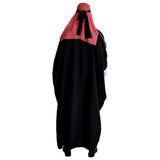 Adult Arab Sheik Black Robe Costume back view