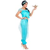 Blue arabian princess costume, pants, top and headdress