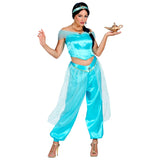 Ladies Arabian Princess costume with shirred back top, pants and headband