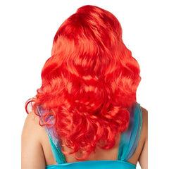 Ariel Wig - Adult, long red wavy wig.