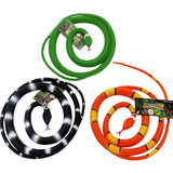 Assorted 90cm toy snakes in vibrant colours with realistic details, perfect for Halloween, dress-ups, jungle-themed parties, or imaginative play.