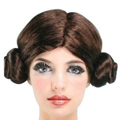 Astro Princess Wig with Double Buns – Brunette