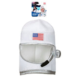 astronaut plush helmet with wide opening for face with attached mic