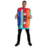 Aussie 80s Cassette Tape adult novelty costume front view