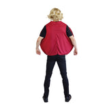 Back view of aussie cricket ball novelty costume with plain back design