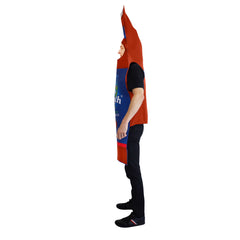 Aussie tomato sauce costume with printed front and plain back
