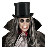 Satin costume top hat styled for theatrical outfits