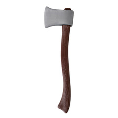 41cm plastic axe with wood-look handle. Great for Halloween costumes or rustic-themed props. Lightweight and easy to carry.