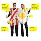 Bacon & Eggs Couples Costume, one size.