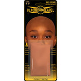 packaging for bald cap in dark brown