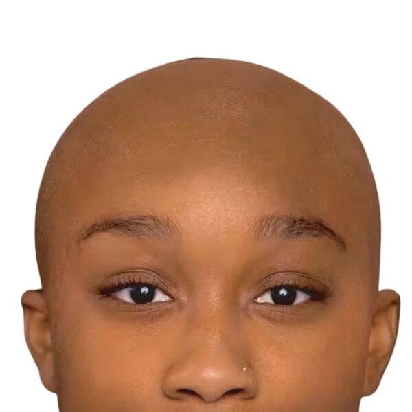 Dark brown bald cap made from Black Label latex by Tinsley Transfers.