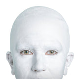 White bald cap made from Black Label latex by Tinsley Transfers.
