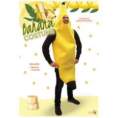 Adult banana costume with realistic detail – funny foam tunic by Dr Toms
