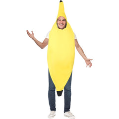Adult Banana Costume foam tunic with face hole – Smiffys