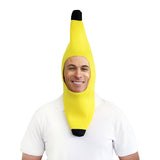Banana hat novelty costume headpiece with face opening