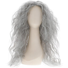 grey wig with wavy style 