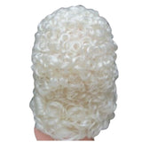 Barrister wig in white all over curls.