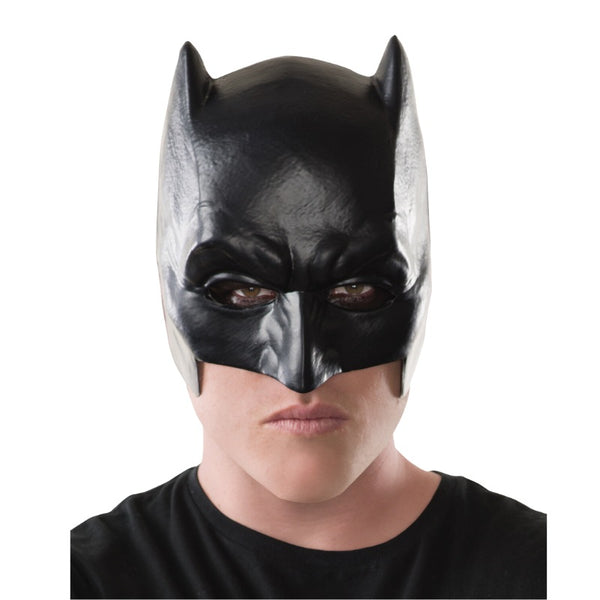 Adult Batman half mask with moulded features and elastic strap inspired by Dawn of Justice
