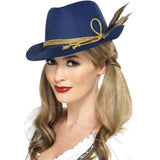 Unisex bavarian blue hat ideal for Oktoberfest