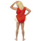 Red Baywatch themed funny fancy dress costume