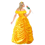 Fairytale royal costume dress with hoop skirt and belt