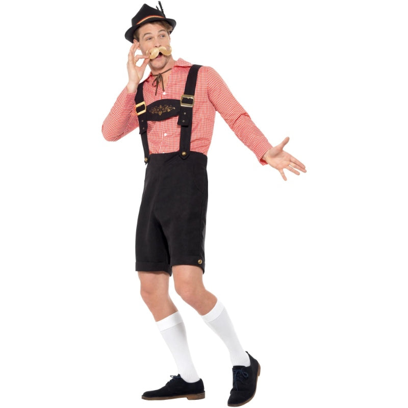 Beer Festival Costume – Red Lederhosen Outfit – Cracker Jack Costumes ...