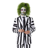 Beetlejuice striped jacket and tie