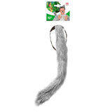 Wolf tail with packaging on a white background