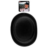 Traditional black bowler hat for old-school character outfits