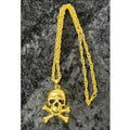Big Necklace with Gold Skull