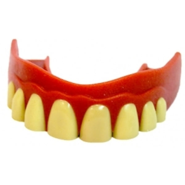 Billy Bob Gum Scrum novelty mouth guard with fake teeth. Funny costume accessory for sports and parties.