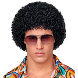 1970s curly disco wig black