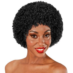 black afro wig 70s disco costume