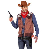 Cowboy holster and belt fancy dress accessory