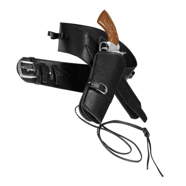 Black western holster and belt costume accessory