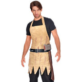 Medieval warrior black belt with sword holders