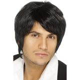 Black Boy Band Wig – A sleek, short wig with a stylish sweeping fringe, perfect for recreating the iconic looks of classic and modern boy bands.