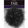 Black Bunny Feather Tail