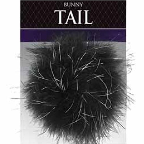 black bunny feather tail measures 4"