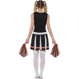 Cheerleader outfit in black for fancy dress