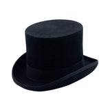Black Classic Top Hat, nice shape where the brim turns up a little.